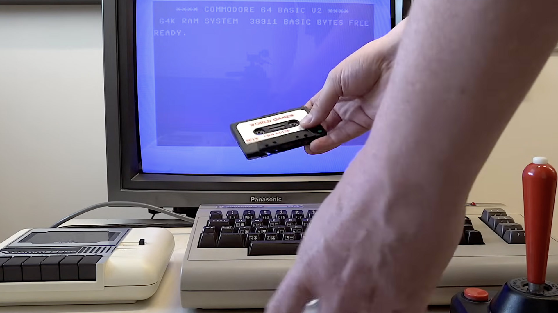 Loading World Games from cassette and playing it on my C64