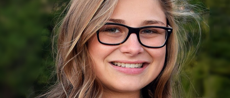 Girl with a smile on her face