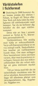 2013 11 20. Världstelefon i fickformat. 