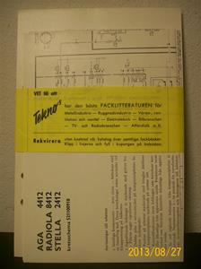 772. Radioteknikerns Handbok, TV-teknik. Supplement år 1965. Pris: 9,15:-. Förf: James Hellström Civilingenjör. Innehåll se pärm.  101_0437