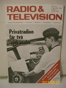 760. Radio & Television nr 7-8 juli-aug 1964. Pris: 3,00:- Tidskrift för radio/tvteknik. 101_0410