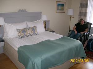 2012 03 08. Den fina sängen på Hotell Radisson Blu Strand.