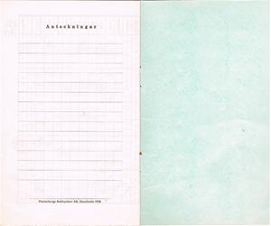 Klassbok för söndagsskolan i Näs Baptistförsamling 1958. Sista sidan.