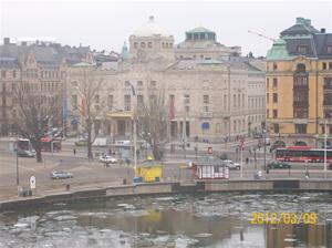2012 03 08. Utsikt från vårt hotellrum, Kungliga Dramaten.