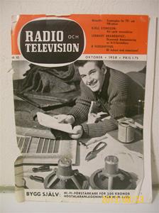 762. Radio & Television nr. 10 oktober 1958. Pris: 1,75:-. Tidskrift för radio/tvteknik. 101_0414