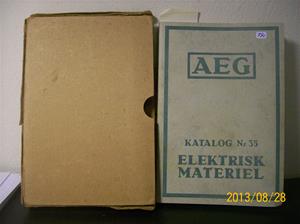 790. Såld. AEG katalog nr 35, elektrisk material. Nummer: 418565. Tillv: 1934 i Stockholm.   101_0482