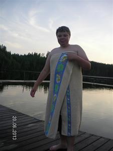 SANY0094. Emil tog ett dopp i sjön vid GEKÅS. 20/6 21:29.