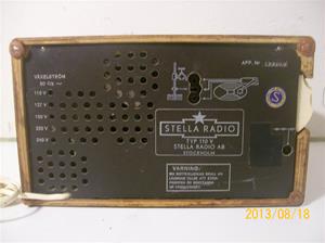 716. Stella Radio. 110V. Nr: 143706. 101_0329
