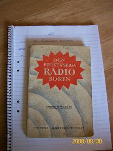 233. Såld. Den fullständiga Radioboken, bok. Typ: ALB Bonniers Boktryckeri 1923.100_2147.