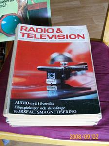 240. Radio & Television, tidningar. Div. nr. 23 stycken från 1969-1983. En del specialnr. och stornr. Fotonr: 000_0014. 