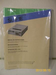 709. Sony instruktionsbok för Betamax SL-F1E. Nummer 3-783-868-41 (3). Tillv. år 1981. 101_0312