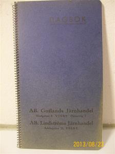 765. Dagbok/Almanacka. AB Gotlands Järnhandel / AB Lindströms Järnhandel.  101_0418