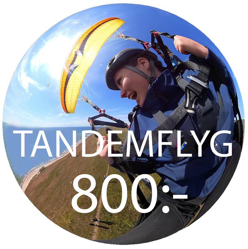 Tandemflyg Skärmflygning Kåseberga Luftburen.se