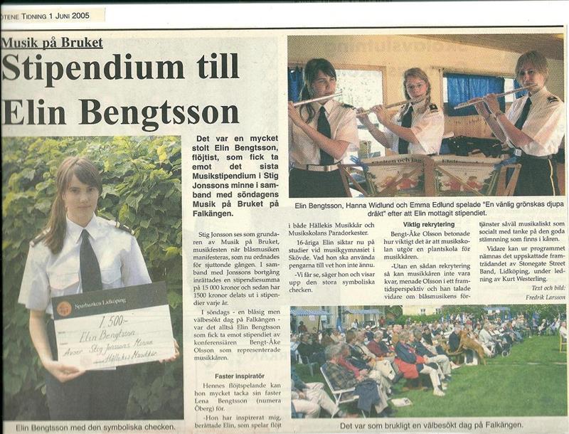 2005 Musik på Bruket Stipendium
