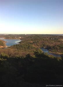 Utsikt från berget i Sundsby