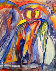 Liebestraum I, akvarell 60x75