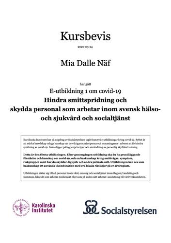 Kursintyg Kursintyg
