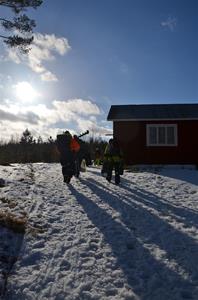 på väg hem