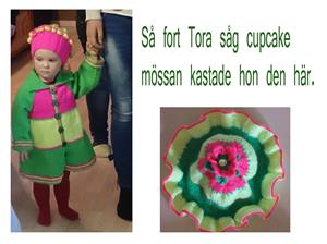 Tora med cupcake mössa kopiera