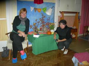 Zdenka (till vänster) och Dagmar i Waldorffs förskola Linden i Örebro