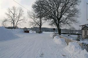 Vinter utanför huset