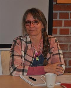 Årsmöte 19 februari 2017: Årsmötessekreterare Pia Sundberg.