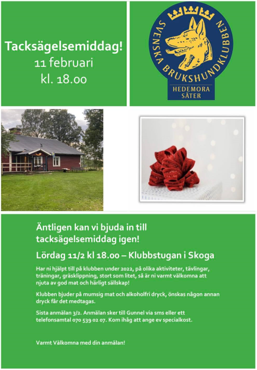 2023-01 Tacksägelsemiddag