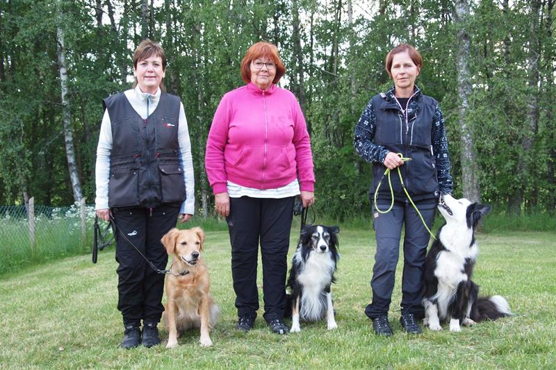 Annc-Charlott & Klara(3), Boel & Max (1) och Anne-lie Jonsson & Buster(2)