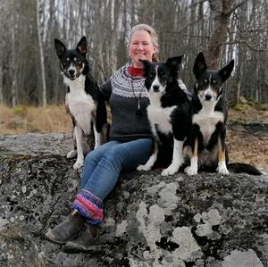 Jennie med hundar Jennie med hundar