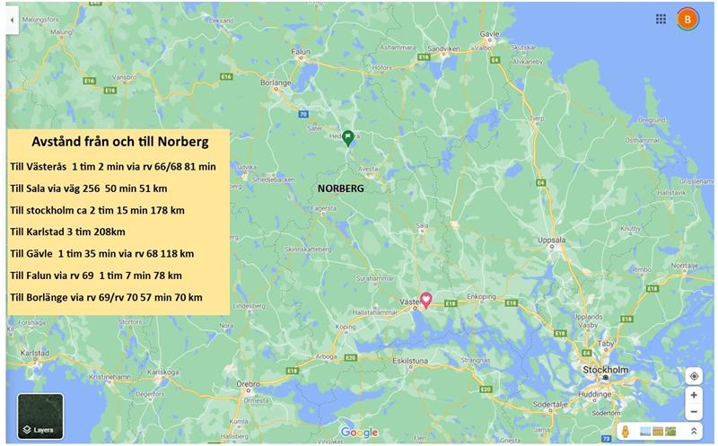 Stor Karta Klackberg Norberg 21