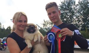 Så stolt av Zaxon som ble 2bhk med cert, og er derfor Finsk Champion 20.08.16