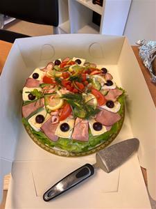 Årsmötesfika smörgåstårta