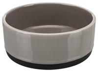 Keramikskål, grå med gummibotten