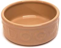 Keramikskål DOG, Beige